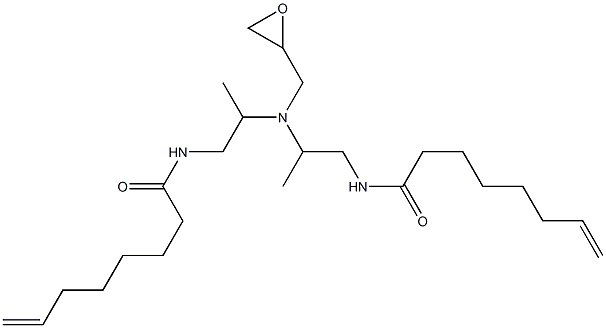 N,N-Bis[2-(7-octenoylamino)-1-methylethyl]glycidylamine Structure