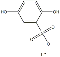 2,5-Dihydroxybenzenesulfonic acid lithium salt 结构式