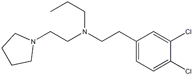2-(3,4-Dichlorophenyl)-N-[2-(1-pyrrolidinyl)ethyl]-N-propylethanamine Structure