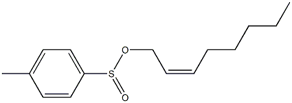 4-メチルベンゼンスルフィン酸(2Z)-2-オクテン-1-イル 化学構造式