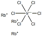 ヘキサクロロイリジウム(III)酸ルビジウム 化学構造式