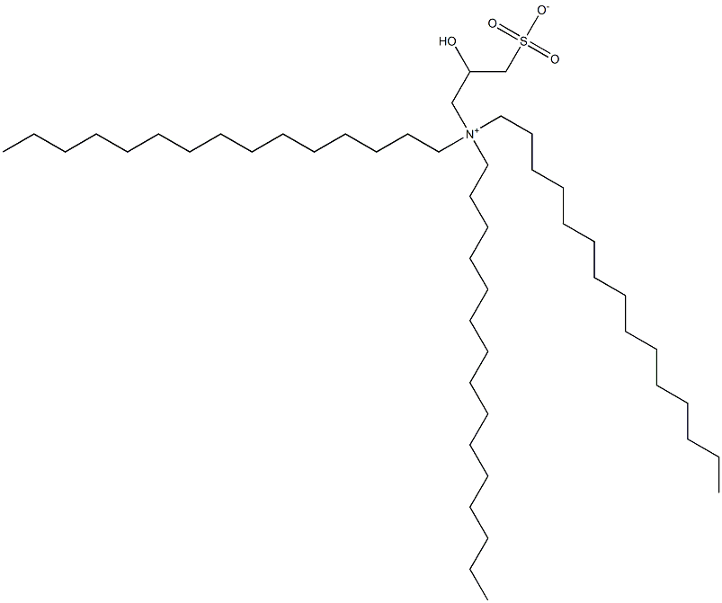 N,N-Dipentadecyl-N-(2-hydroxy-3-sulfonatopropyl)-1-pentadecanaminium Structure