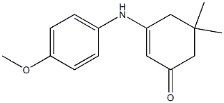 3-(4-Methoxyanilino)-5,5-dimethyl-2-cyclohexene-1-one,,结构式