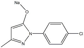 1-(p-Chlorophenyl)-3-methyl-5-sodiooxy-1H-pyrazole Structure
