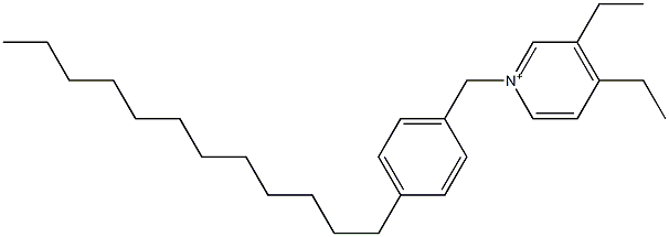 1-(4-ドデシルベンジル)-3,4-ジエチルピリジニウム 化学構造式