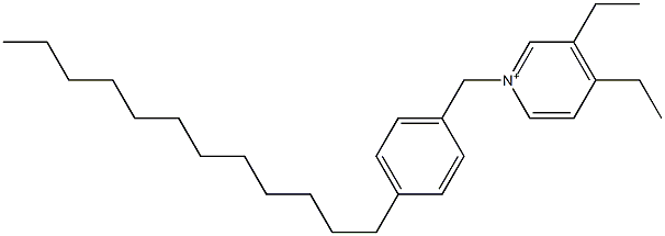 1-(4-Dodecylbenzyl)-3,4-diethylpyridinium Structure