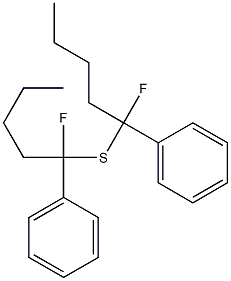 フェニル(1-フルオロペンチル)スルフィド 化学構造式