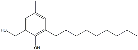2-Hydroxymethyl-4-methyl-6-nonylphenol,,结构式