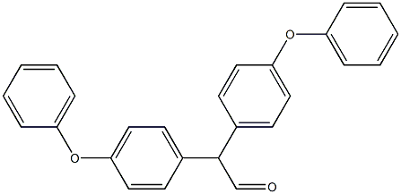 ビス(4-フェノキシフェニル)アセトアルデヒド 化学構造式