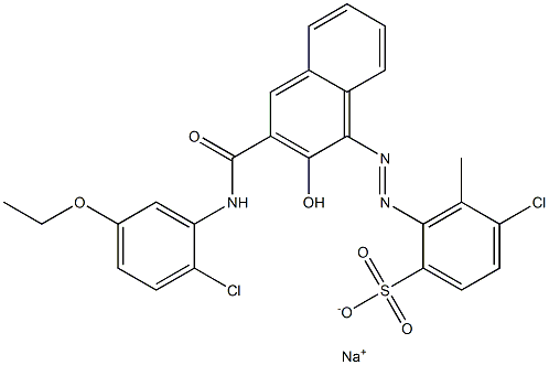 4-Chloro-3-methyl-2-[[3-[[(2-chloro-5-ethoxyphenyl)amino]carbonyl]-2-hydroxy-1-naphtyl]azo]benzenesulfonic acid sodium salt