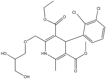 2-[(2,3-Dihydroxypropyloxy)methyl]-4-(2,3-dichlorophenyl)-1,4-dihydro-6-methylpyridine-3,5-dicarboxylic acid 3-ethyl 5-methyl ester