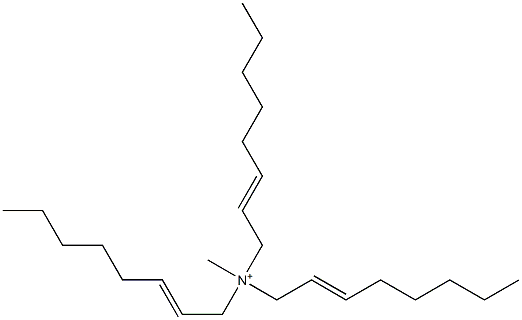 N-Methyl-N,N,N-tri(2-octenyl)aminium Struktur