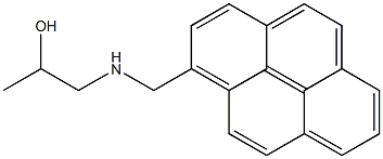1-(2-Hydroxypropylaminomethyl)pyrene 结构式