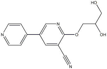  2-(2,3-Dihydroxypropoxy)-5-(4-pyridinyl)pyridine-3-carbonitrile