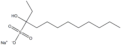 3-Hydroxydodecane-3-sulfonic acid sodium salt,,结构式