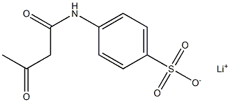 4-(Acetoacetylamino)benzenesulfonic acid lithium salt Struktur