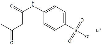 4-(Acetoacetylamino)benzenesulfonic acid lithium salt Structure