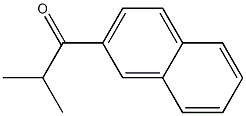 1-(2-Naphtyl)-2-methyl-1-propanone 结构式