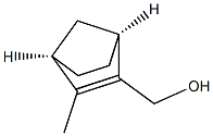 (1S,4R)-3-メチルビシクロ[2.2.1]ヘプタ-2-エン-2-メタノール 化学構造式