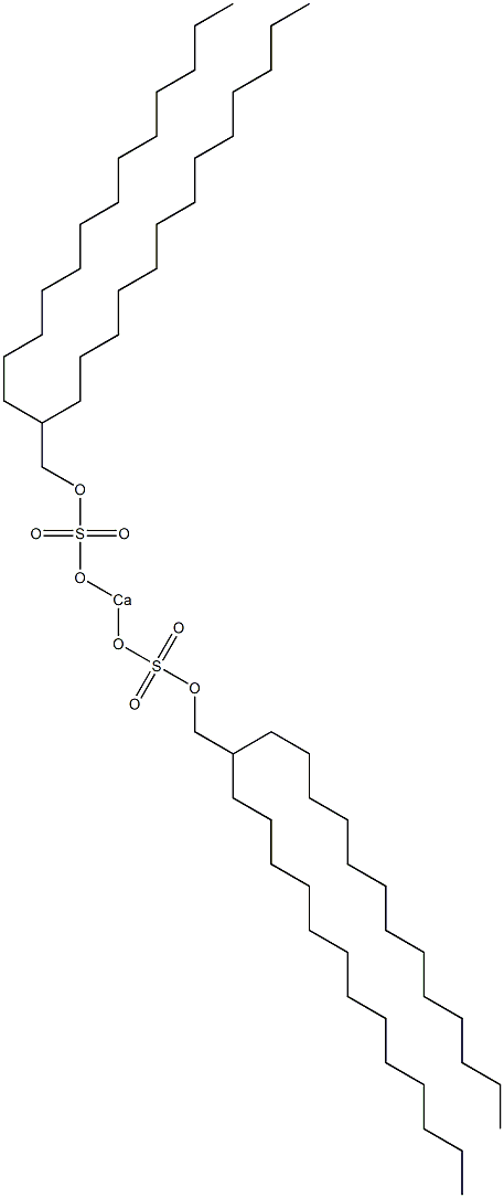 ビス(2-トリデシルペンタデシルオキシスルホニルオキシ)カルシウム 化学構造式