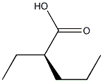 [R,(-)]-2-Ethylvaleric acid Structure
