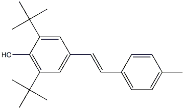 4-[(E)-2-(4-Methylphenyl)ethenyl]-2,6-di-tert-butylphenol,,结构式