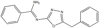 N2-(5-Benzyl-1,3,4-oxadiazol-2-yl)benzamidine Structure