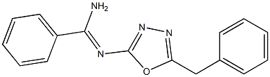 N2-(5-ベンジル-1,3,4-オキサジアゾール-2-イル)ベンズアミジン 化学構造式