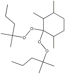 2,3,6-Trimethyl-1,1-bis(1,1-dimethylbutylperoxy)cyclohexane,,结构式