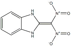 2-(ジニトロメチレン)-2,3-ジヒドロ-1H-ベンゾイミダゾール 化学構造式