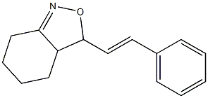 3,3a,4,5,6,7-Hexahydro-3-(2-phenylethenyl)-2,1-benzisoxazole,,结构式