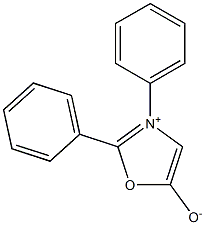 2,3-Diphenyloxazolium-5-olate,,结构式