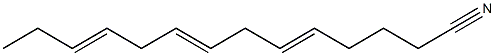 5,8,11-Tetradecatrienenitrile Structure