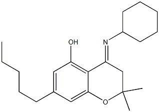 3,4-Dihydro-2,2-dimethyl-4-[cyclohexylimino]-7-pentyl-2H-1-benzopyran-5-ol