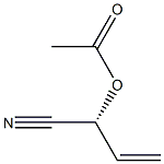 Acetic acid [(R)-1-cyano-2-propenyl] ester Struktur