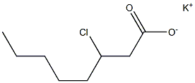 3-Chlorooctanoic acid potassium salt Structure