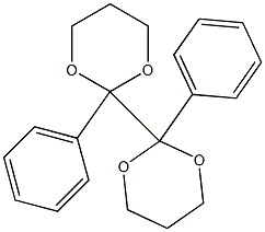 2,2'-Diphenyl[2,2'-bi(1,3-dioxane)] Structure