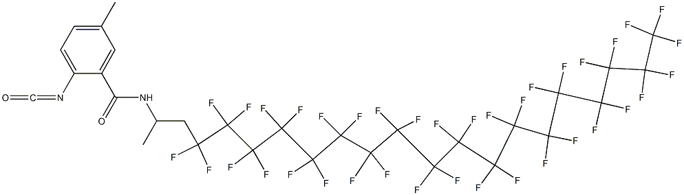 2-Isocyanato-5-methyl-N-[2-(heptatriacontafluorooctadecyl)-1-methylethyl]benzamide|