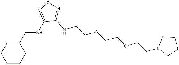 3-[[8-(Pyrrolidin-1-yl)-6-oxa-3-thiaoctan-1-yl]amino]-4-[(cyclohexylmethyl)amino]furazan