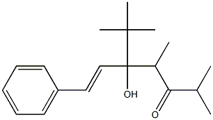 5-tert-Butyl-5-hydroxy-2,4-dimethyl-7-phenyl-6-hepten-3-one,,结构式