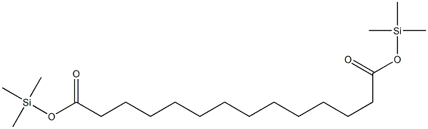 Tetradecanedioic acid di(trimethylsilyl) ester Structure
