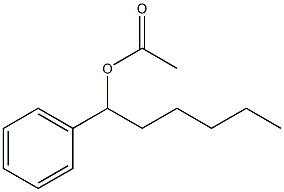 酢酸1-フェニルヘキシル 化学構造式