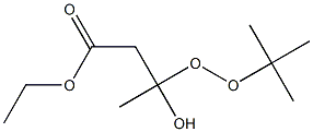 3-(tert-Butylperoxy)-3-hydroxybutyric acid ethyl ester Structure