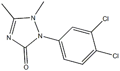 2-(3,4-ジクロロフェニル)-1,5-ジメチル-1,2-ジヒドロ-3H-1,2,4-トリアゾール-3-オン 化学構造式