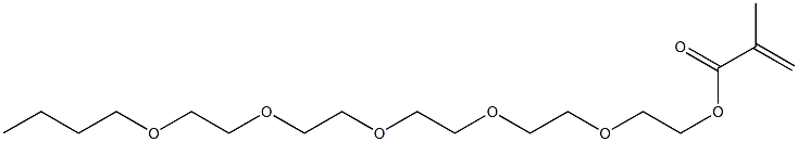Methacrylic acid 2-[2-[2-[2-(2-butoxyethoxy)ethoxy]ethoxy]ethoxy]ethyl ester 结构式