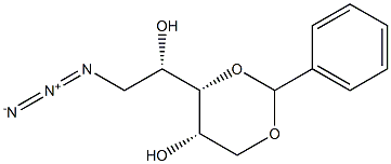 5-Azido-1-O,3-O-benzylidene-5-deoxy-L-arabinitol,,结构式