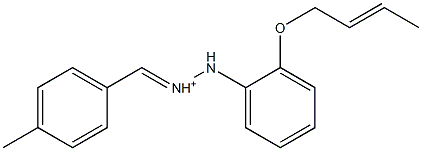 2-[2-(2-Butenyloxy)phenyl]-1-[(4-methylphenyl)methylene]hydrazinium|