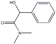 [R,(-)]-α-ヒドロキシ-N,N-ジメチルベンゼンアセトアミド 化学構造式