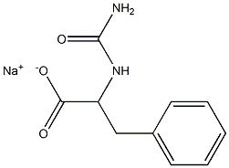 3-Phenyl-2-ureidopropionic acid sodium salt Structure