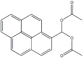 1-(Diacetoxymethyl)pyrene Structure